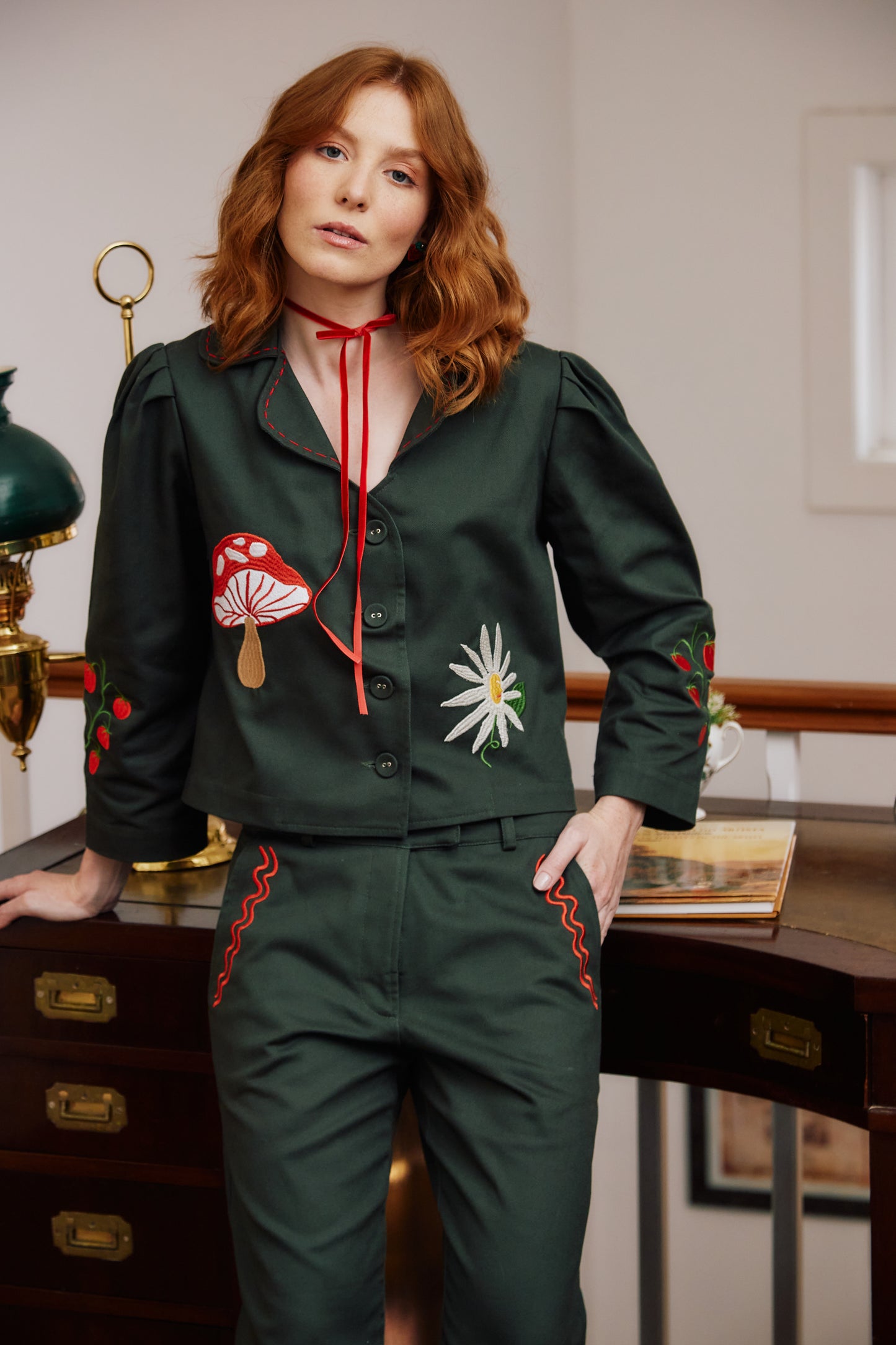 Casaco Fazenda - verde militar