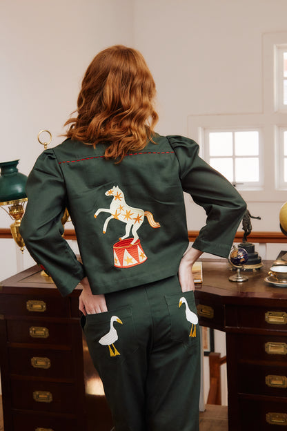 Casaco Fazenda - verde militar