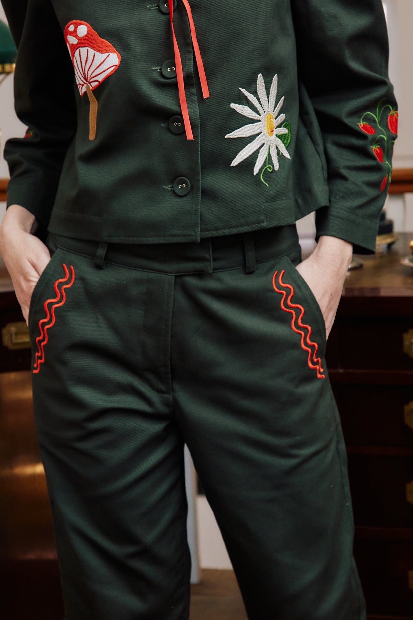 Calça Fazenda - verde militar