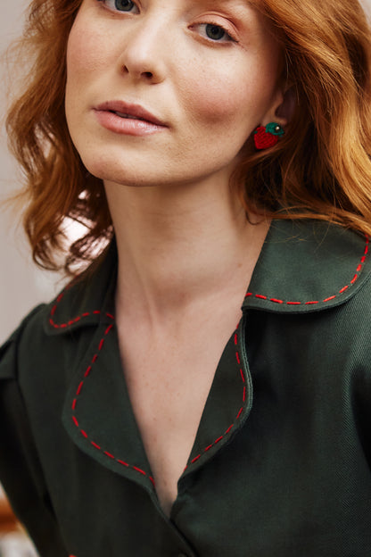 Casaco Fazenda - verde militar