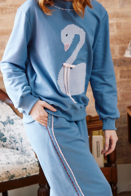 Conjunto Moletom Lagoa Azul - azul