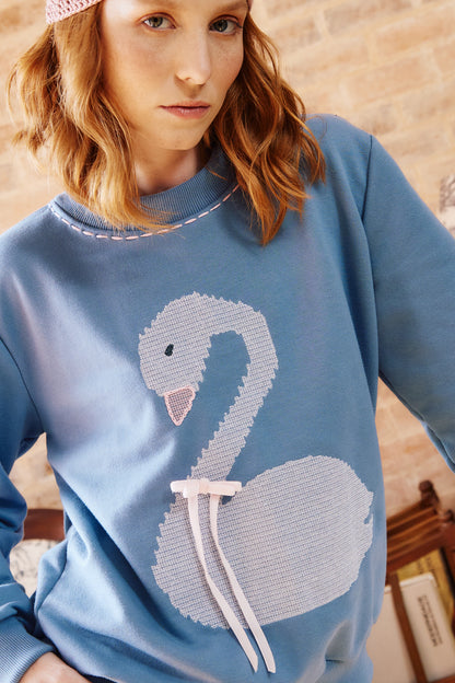 Conjunto Moletom Lagoa Azul - azul