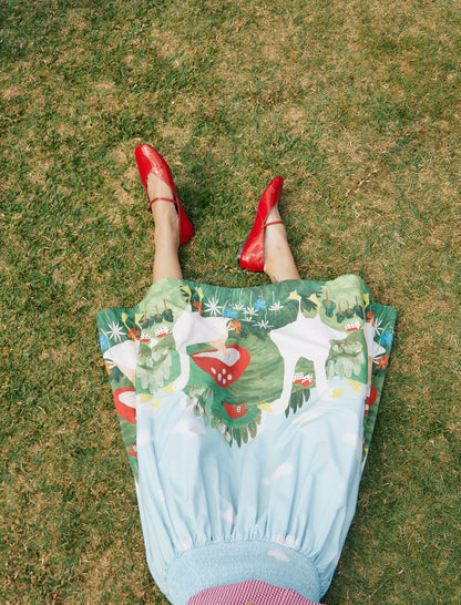 Saia Horizonte Fazendinha - azul claro