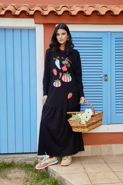 Vestido Feira - preto