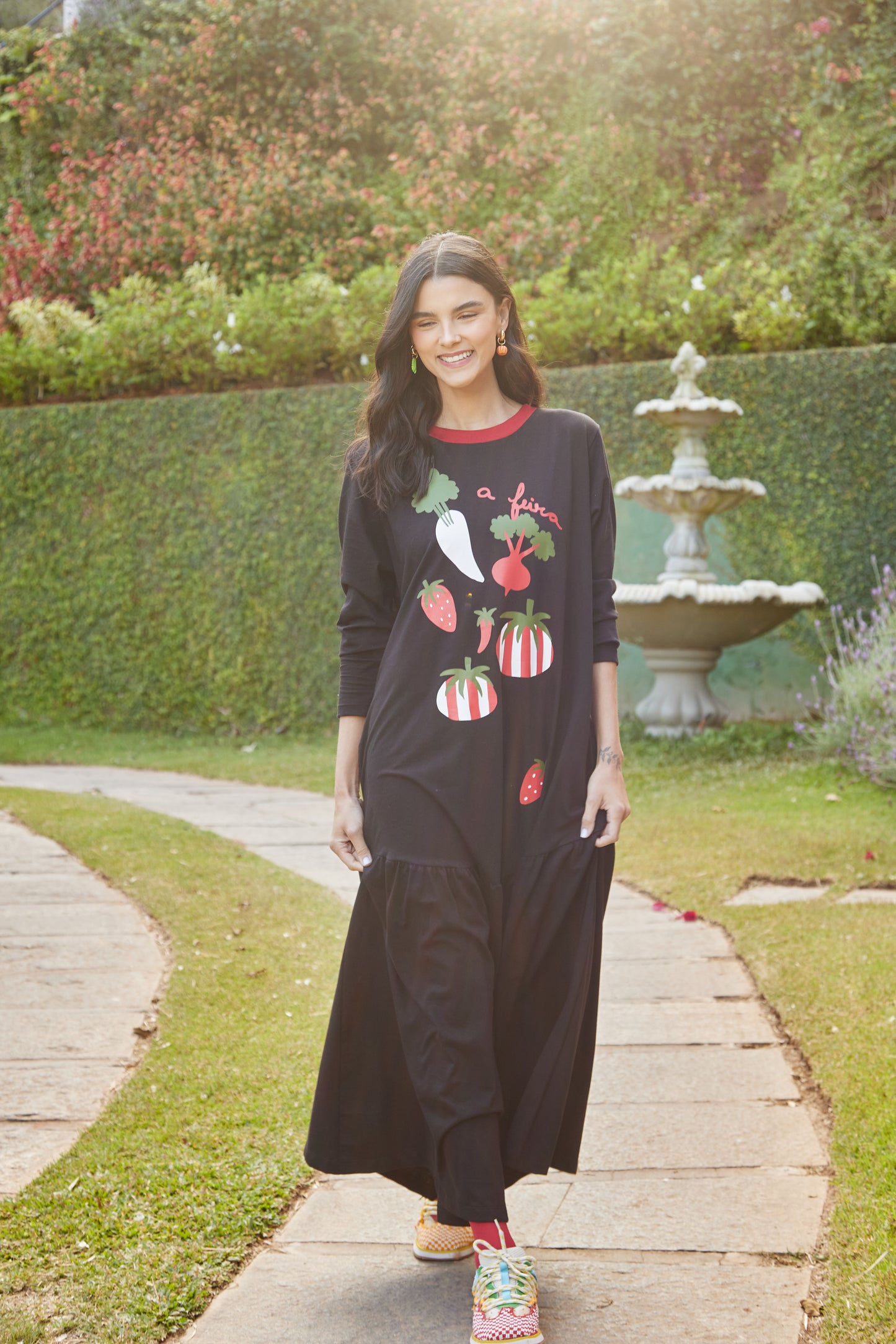 Vestido Feira - preto