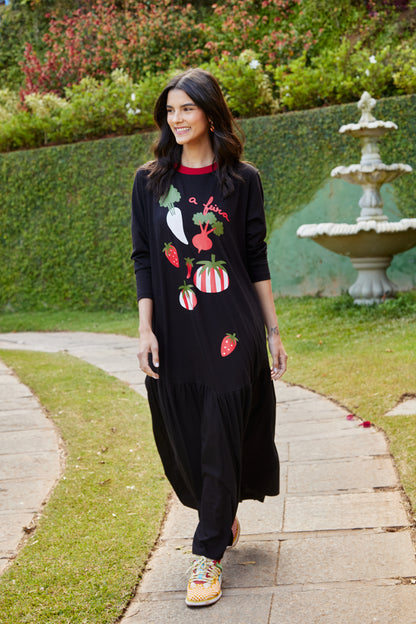 Vestido Feira - preto