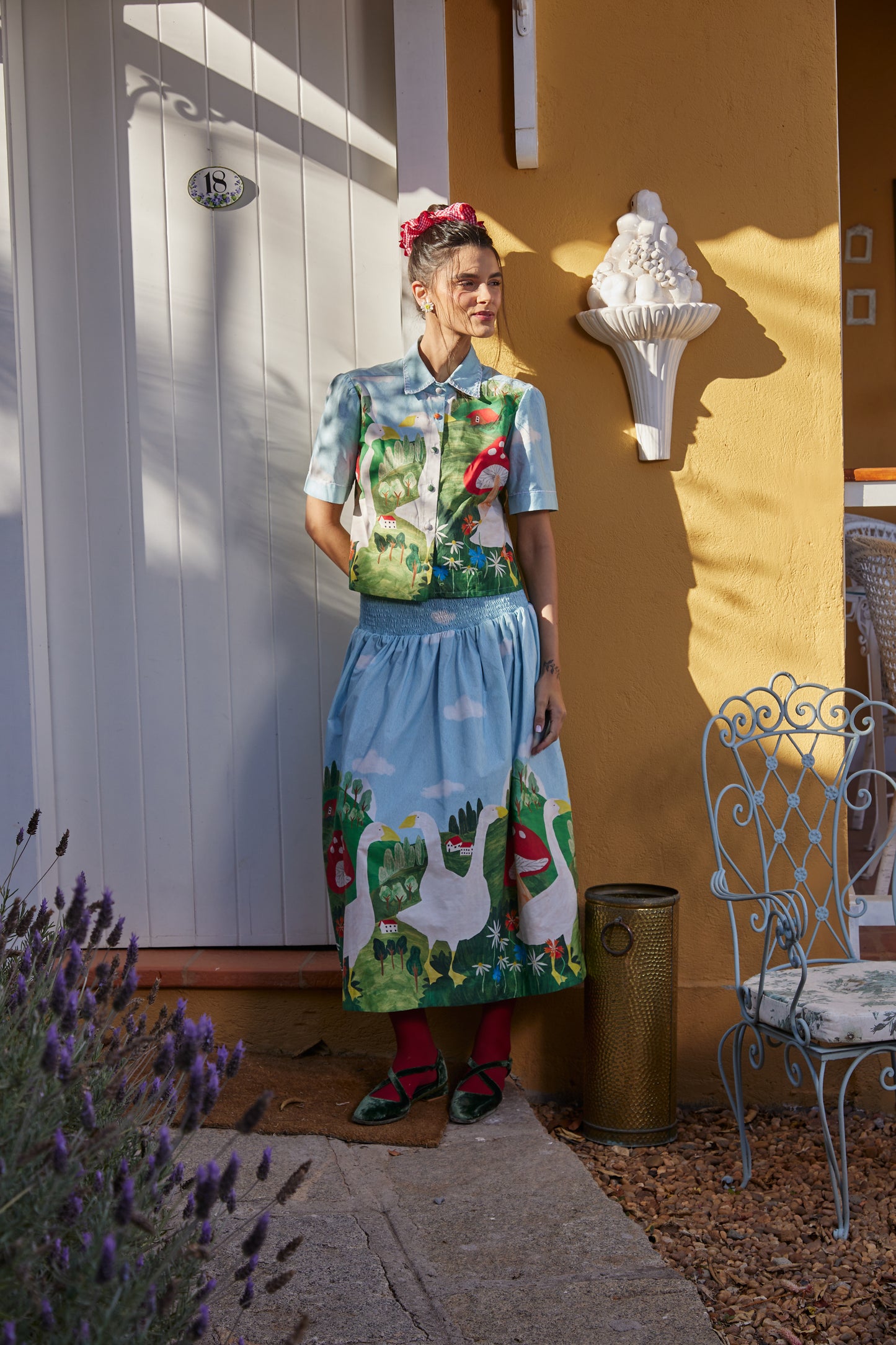 Camisa Horizonte Fazendinha - azul claro