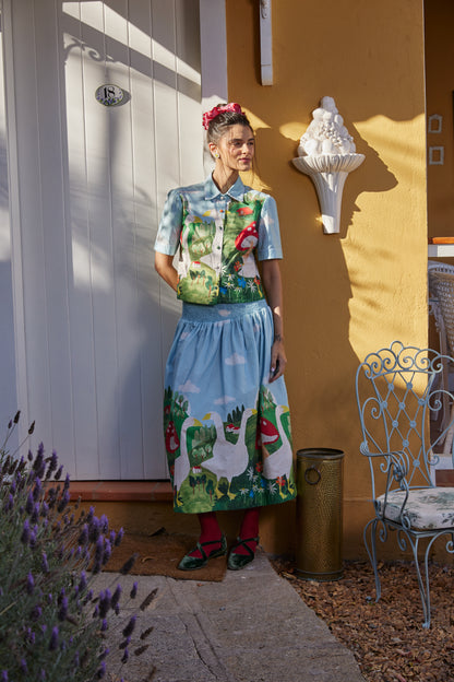 Camisa Horizonte Fazendinha - azul claro