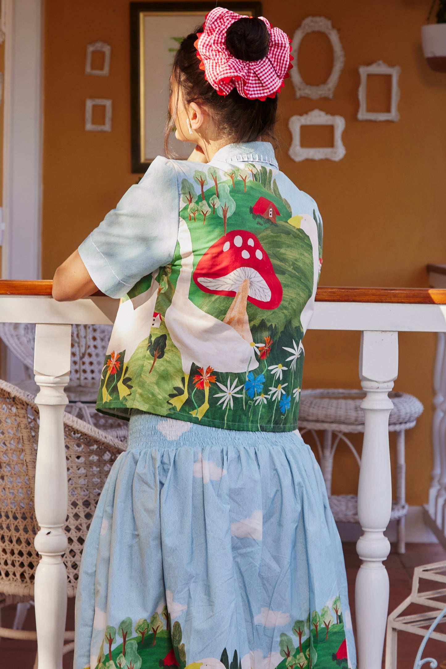 Camisa Horizonte Fazendinha - azul claro