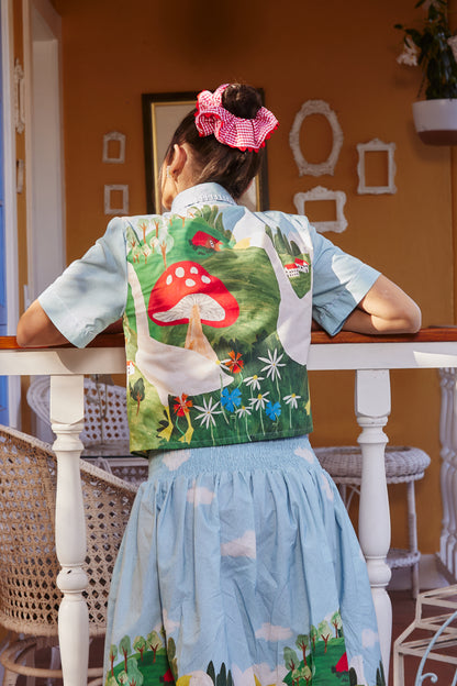 Camisa Horizonte Fazendinha - azul claro