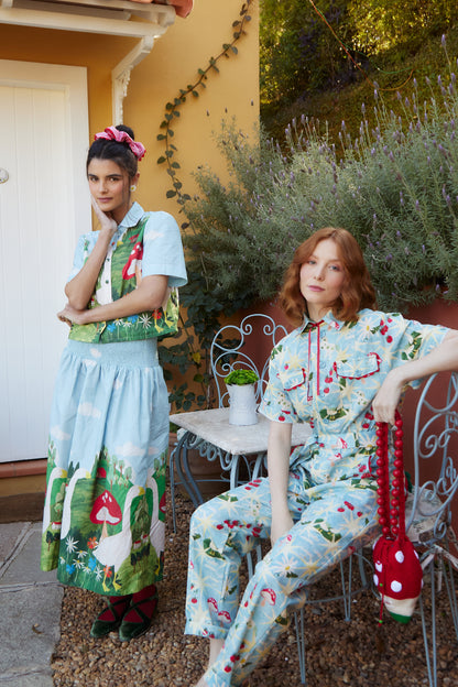 Saia Horizonte Fazendinha - azul claro