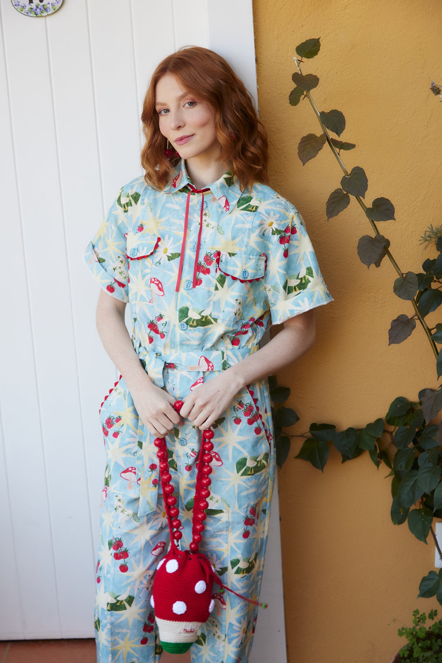 Bolsa Cogumelo - vermelho