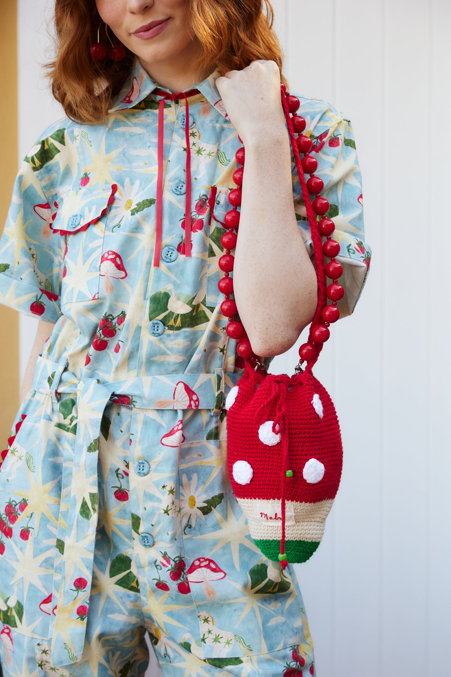 Bolsa Cogumelo - vermelho