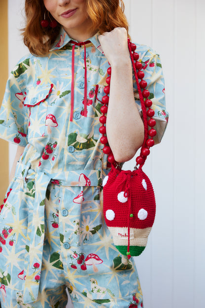 Bolsa Cogumelo - vermelho