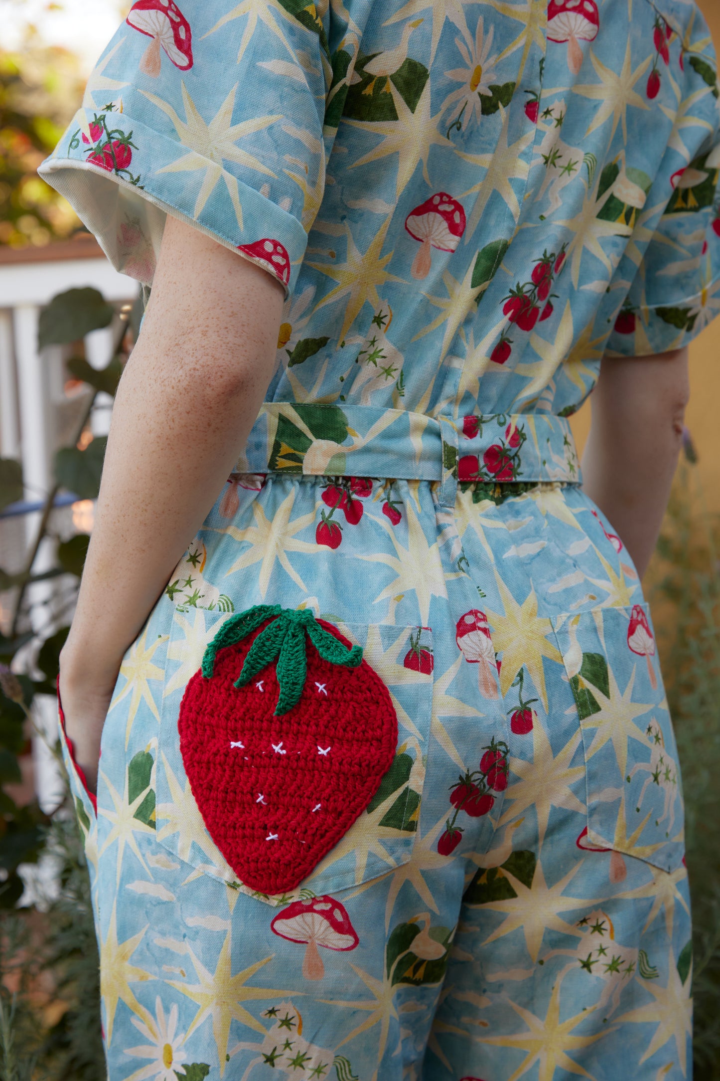 Macacão Conto Estrelinha - azul claro