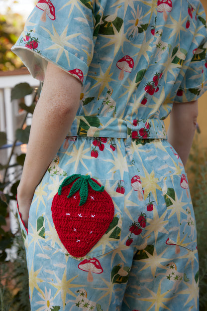 Macacão Conto Estrelinha - azul claro