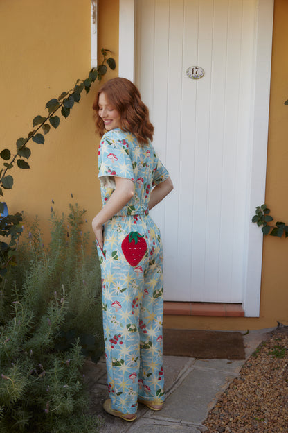 Macacão Conto Estrelinha - azul claro