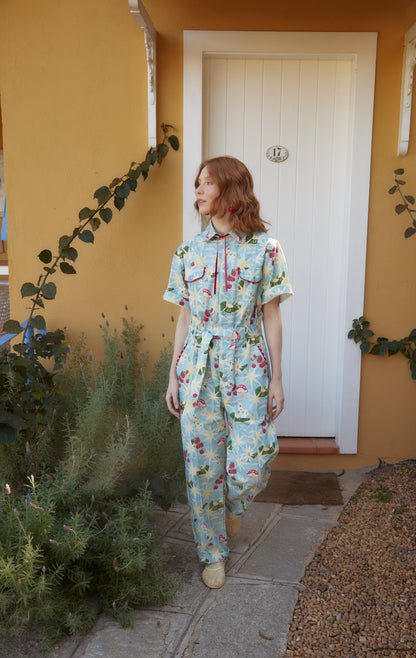 Macacão Conto Estrelinha - azul claro