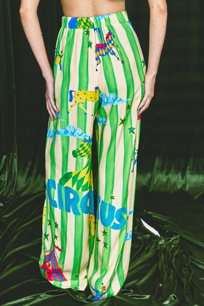 Calça Chica Malabarista - listras verdes