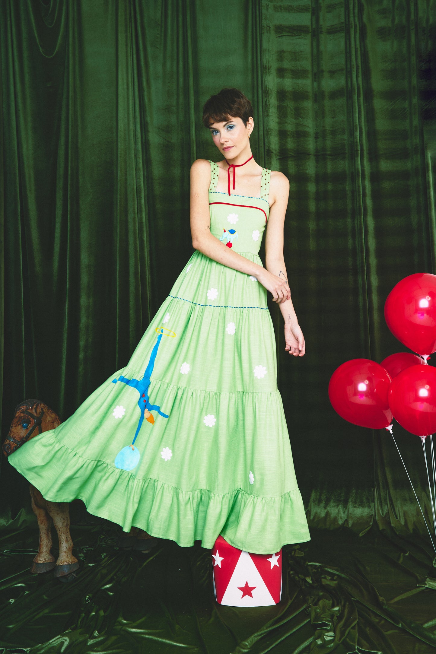 Vestido Amanda Circo - verde