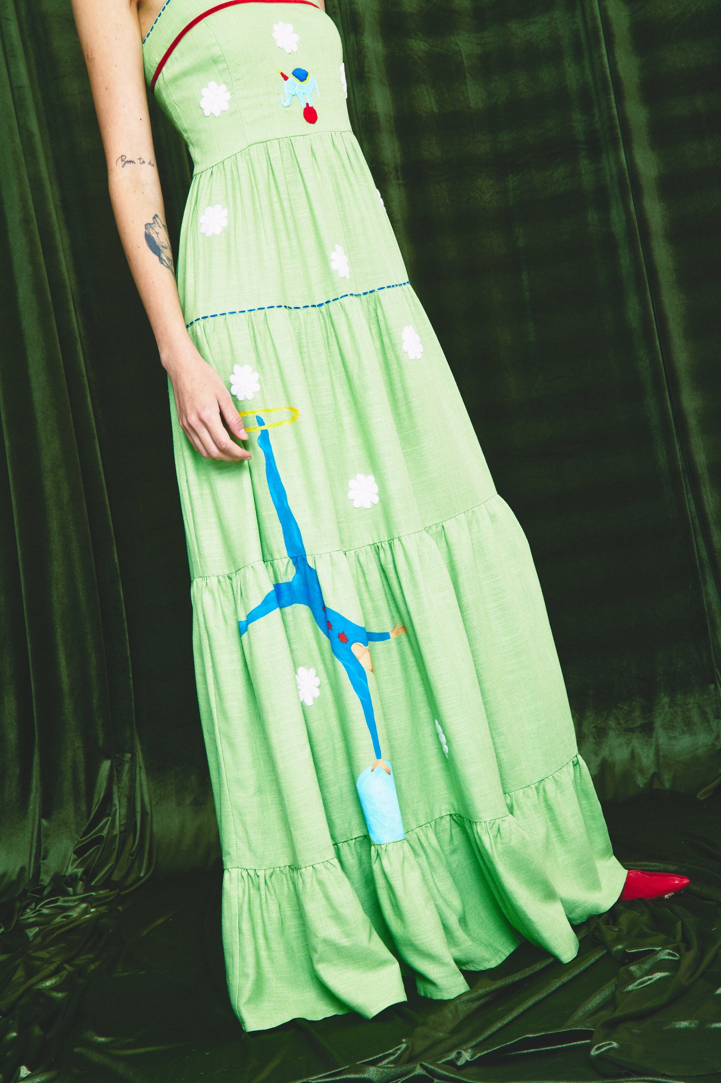 Vestido Amanda Circo - verde