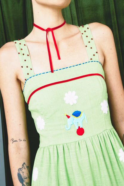 Vestido Amanda Circo - verde