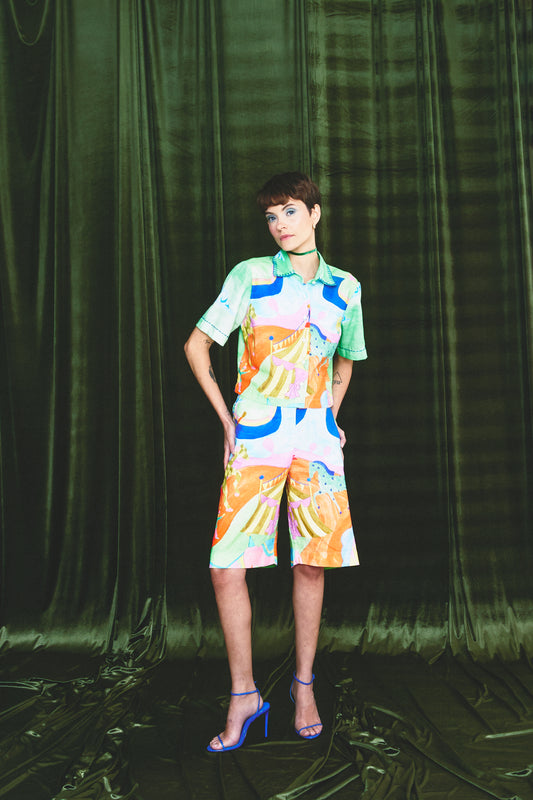 Bermuda Euforia Circo - verde