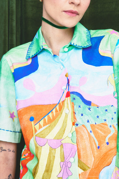 Camisa Mistério Circo - verde