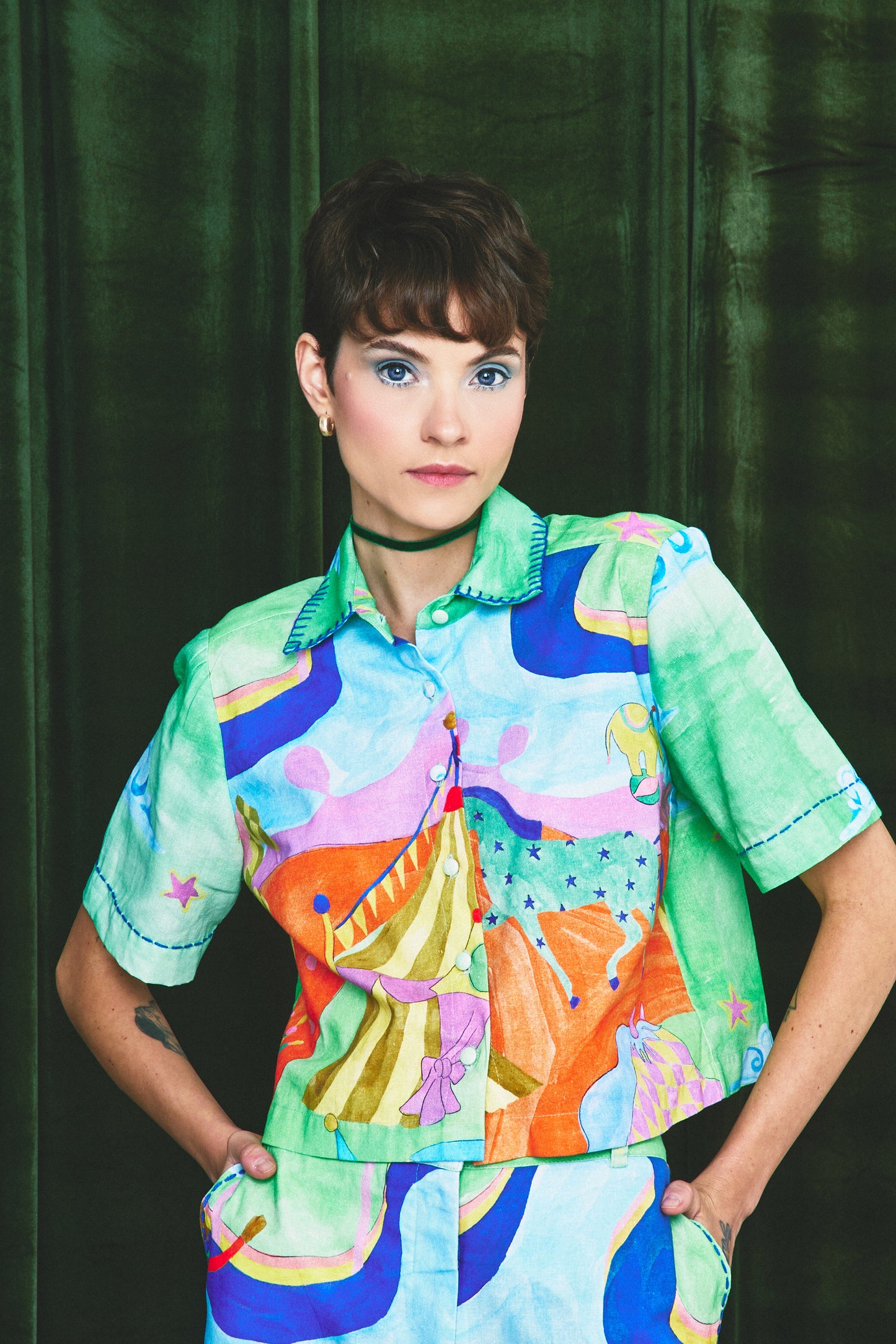 Camisa Mistério Circo - verde