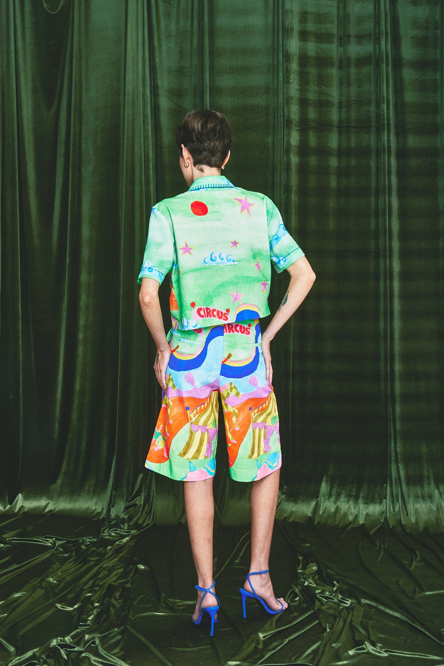 Bermuda Euforia Circo - verde