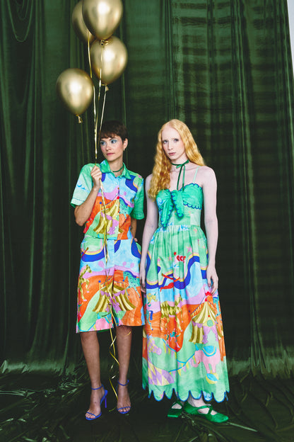 Vestido Espetáculo Circo - verde