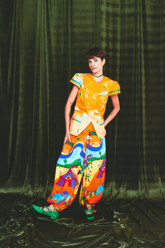 Colete Estela Circo - laranja