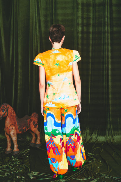 Colete Estela Circo - laranja