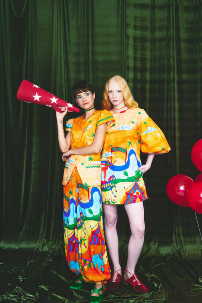 Vestido Fada Circo - laranja