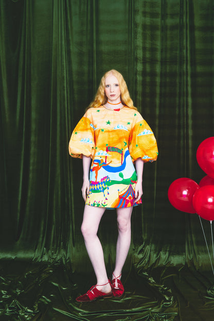 Vestido Fada Circo - laranja