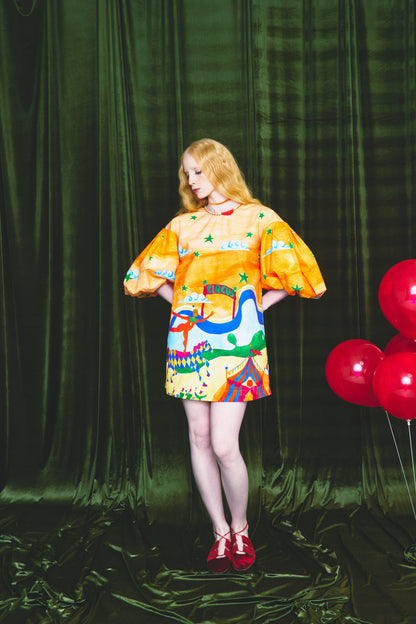 Vestido Fada Circo - laranja