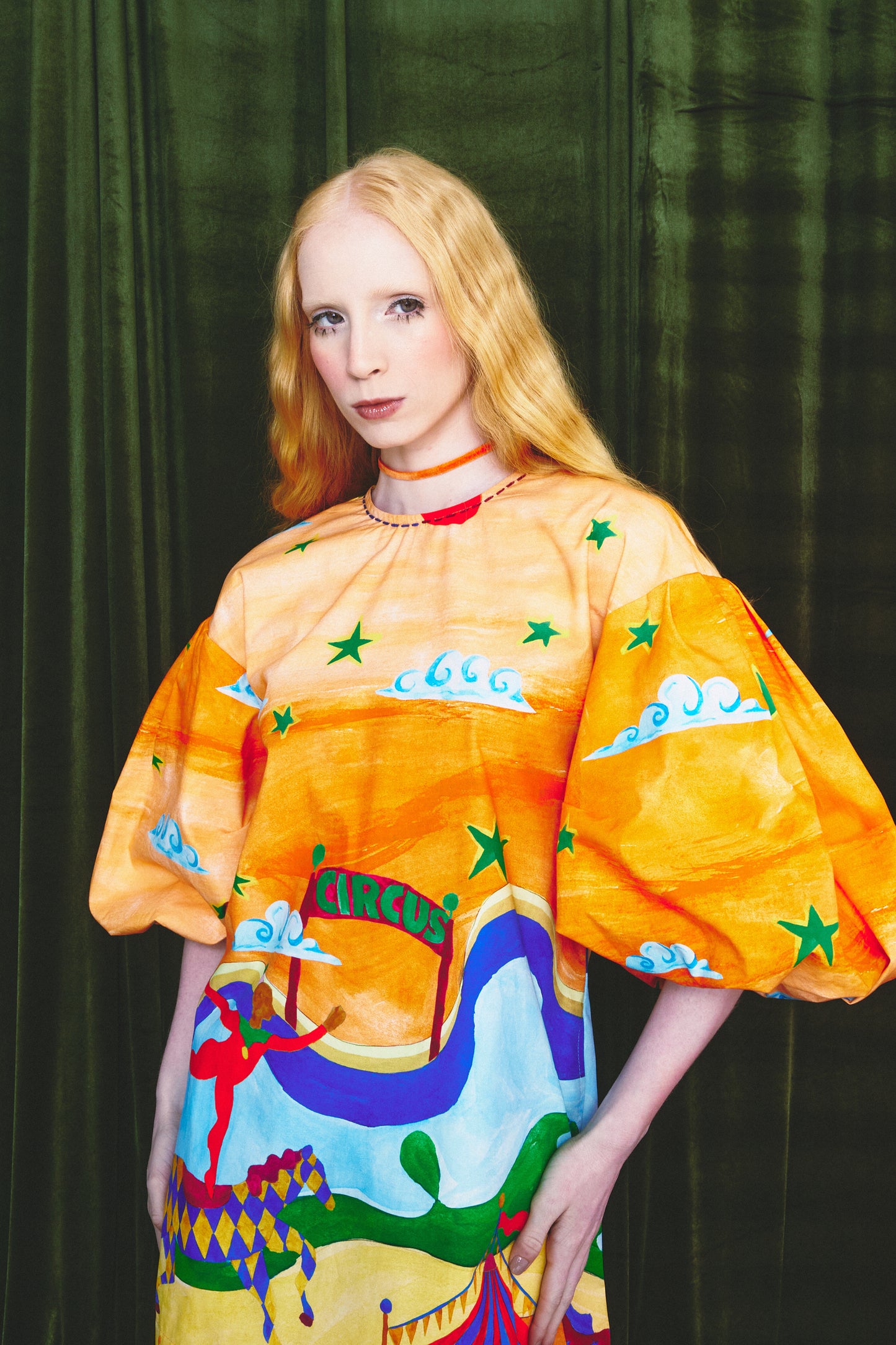 Vestido Fada Circo - laranja