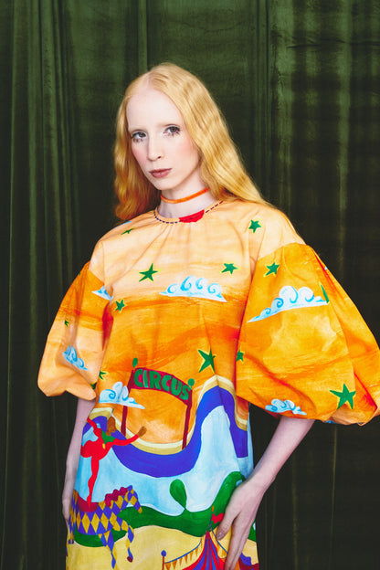 Vestido Fada Circo - laranja