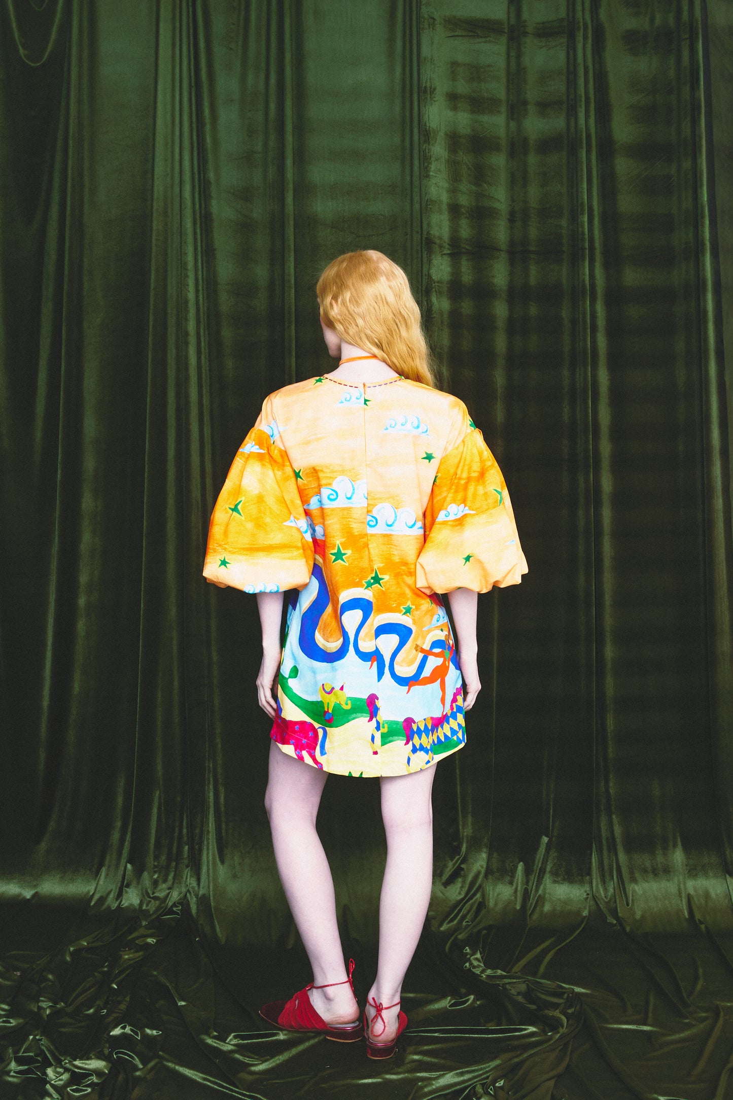 Vestido Fada Circo - laranja