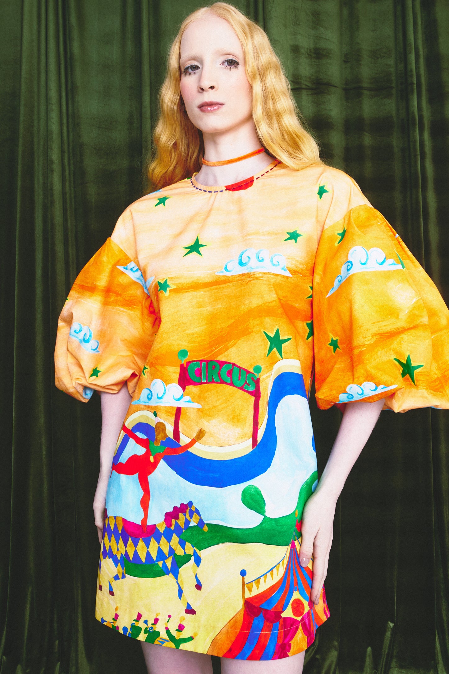 Vestido Fada Circo - laranja