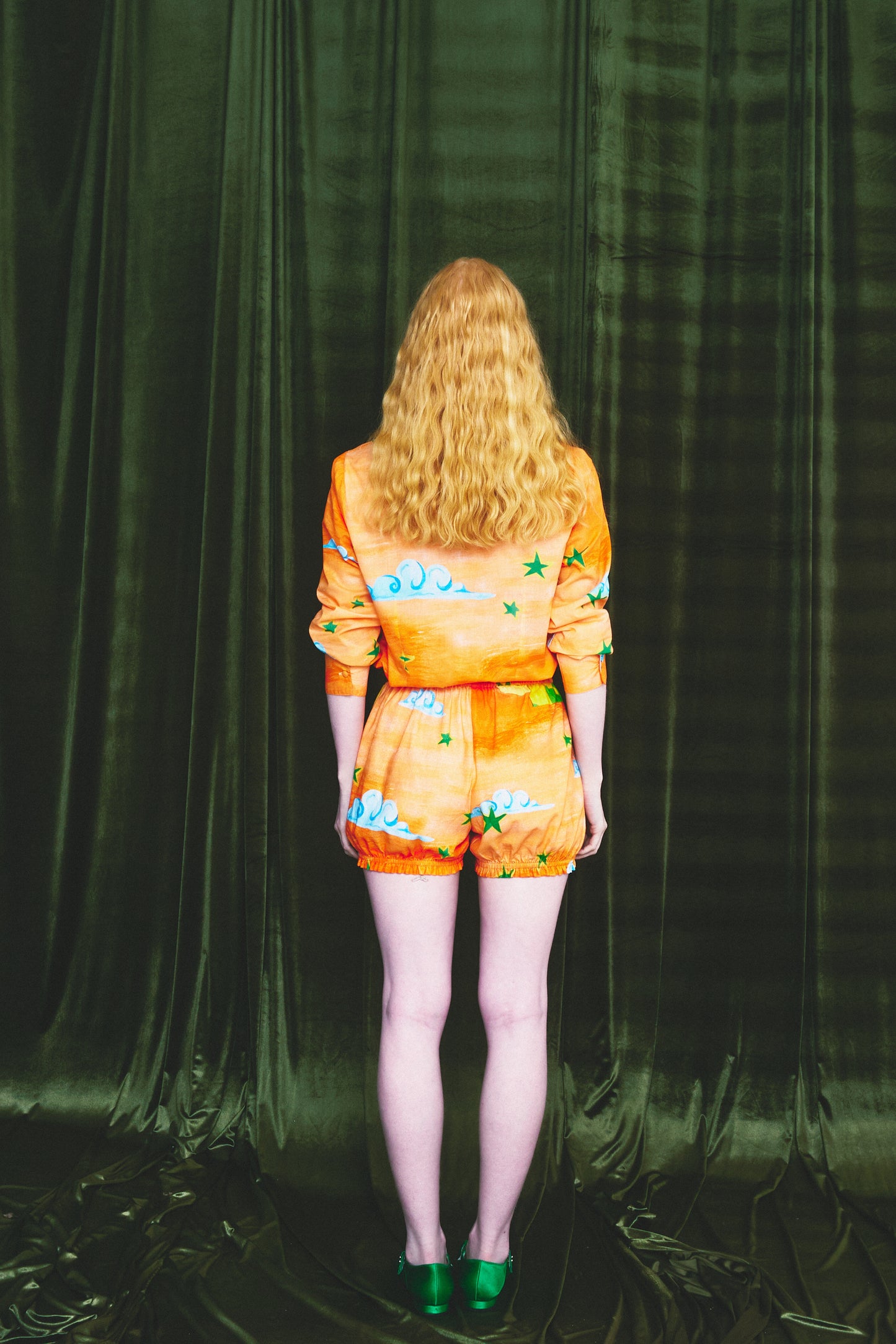 Short Mágica Circo - laranja