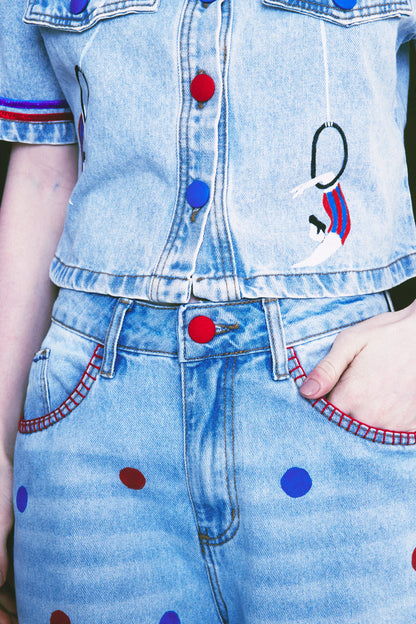 Camisa Lyra - jeans claro