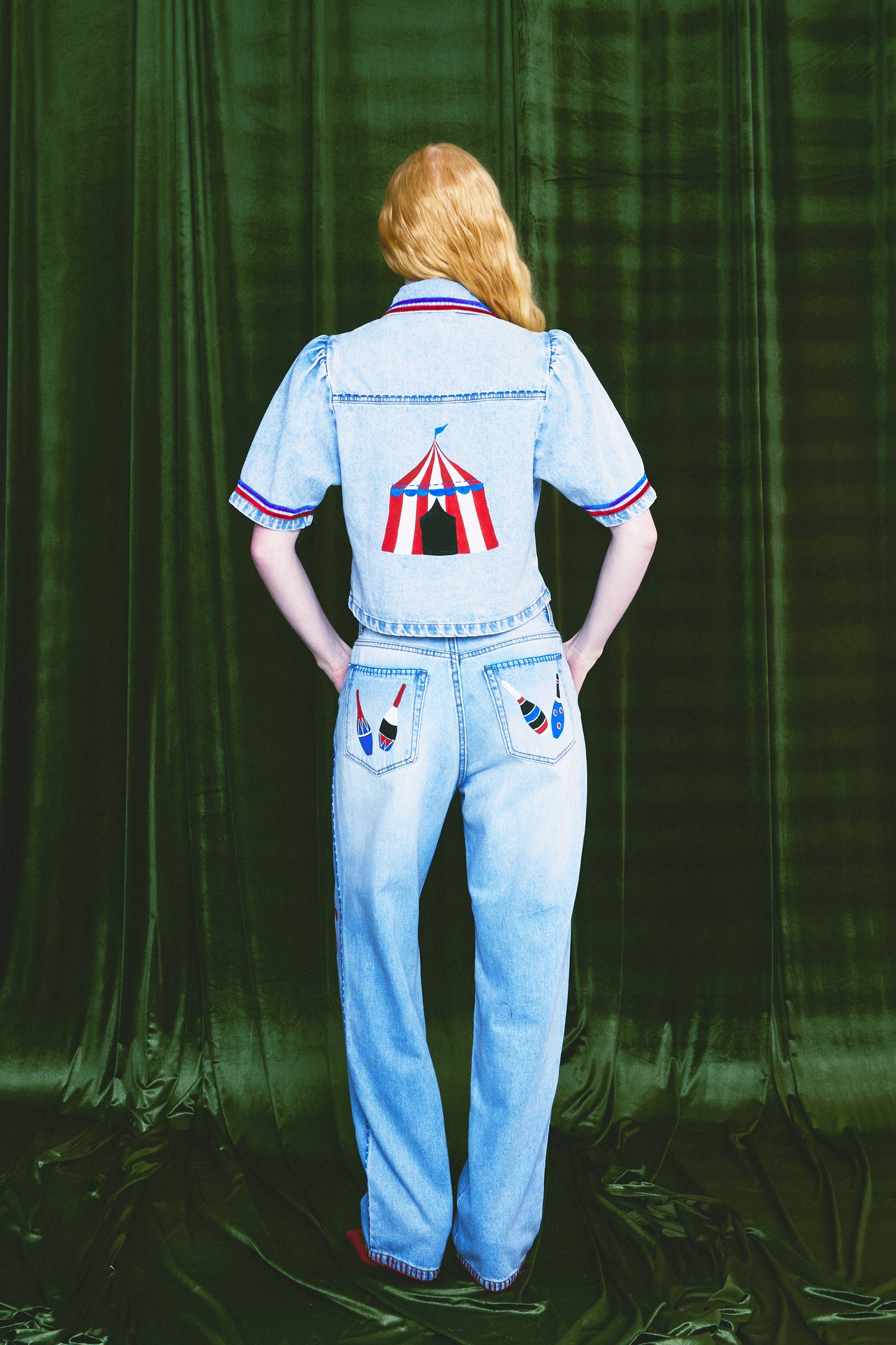 Calça Confetes - jeans claro