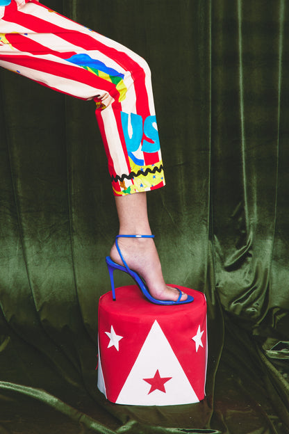 Calça Encantada Circo - listra vermelha