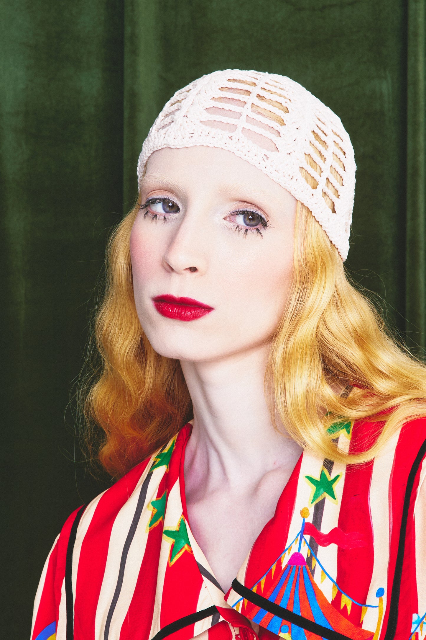 Touca de Crochê - cru