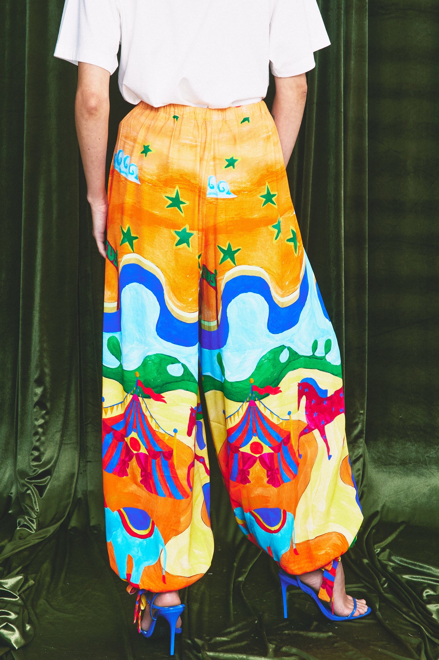 Calça Fantasia Circo - laranja