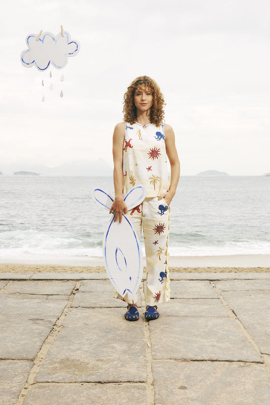 Blusa Travessia - manteiga