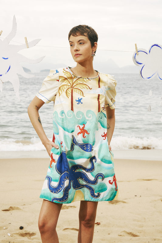 Vestido Brisa - manteiga