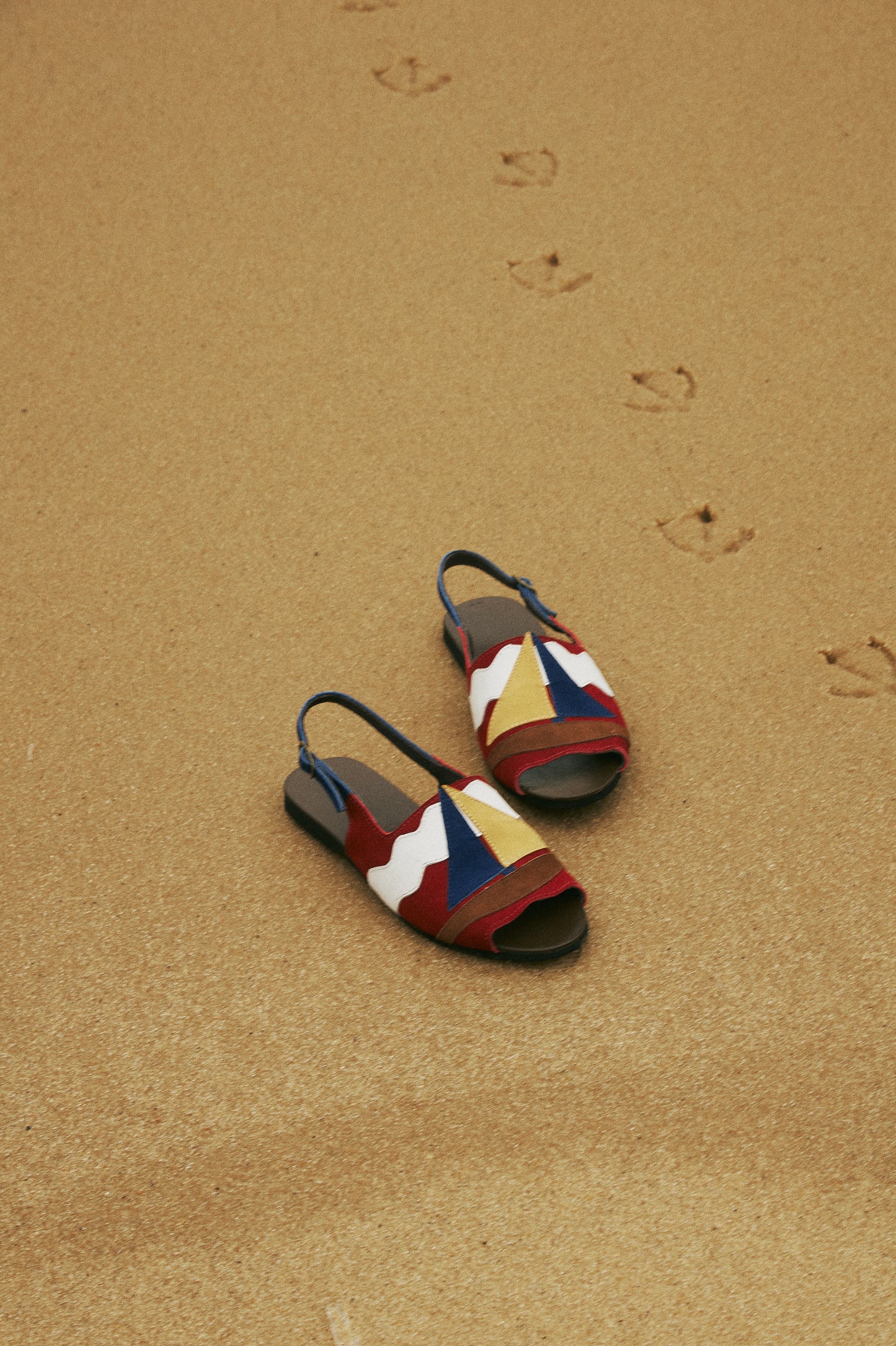 Sandália Barco - vermelho/marinho