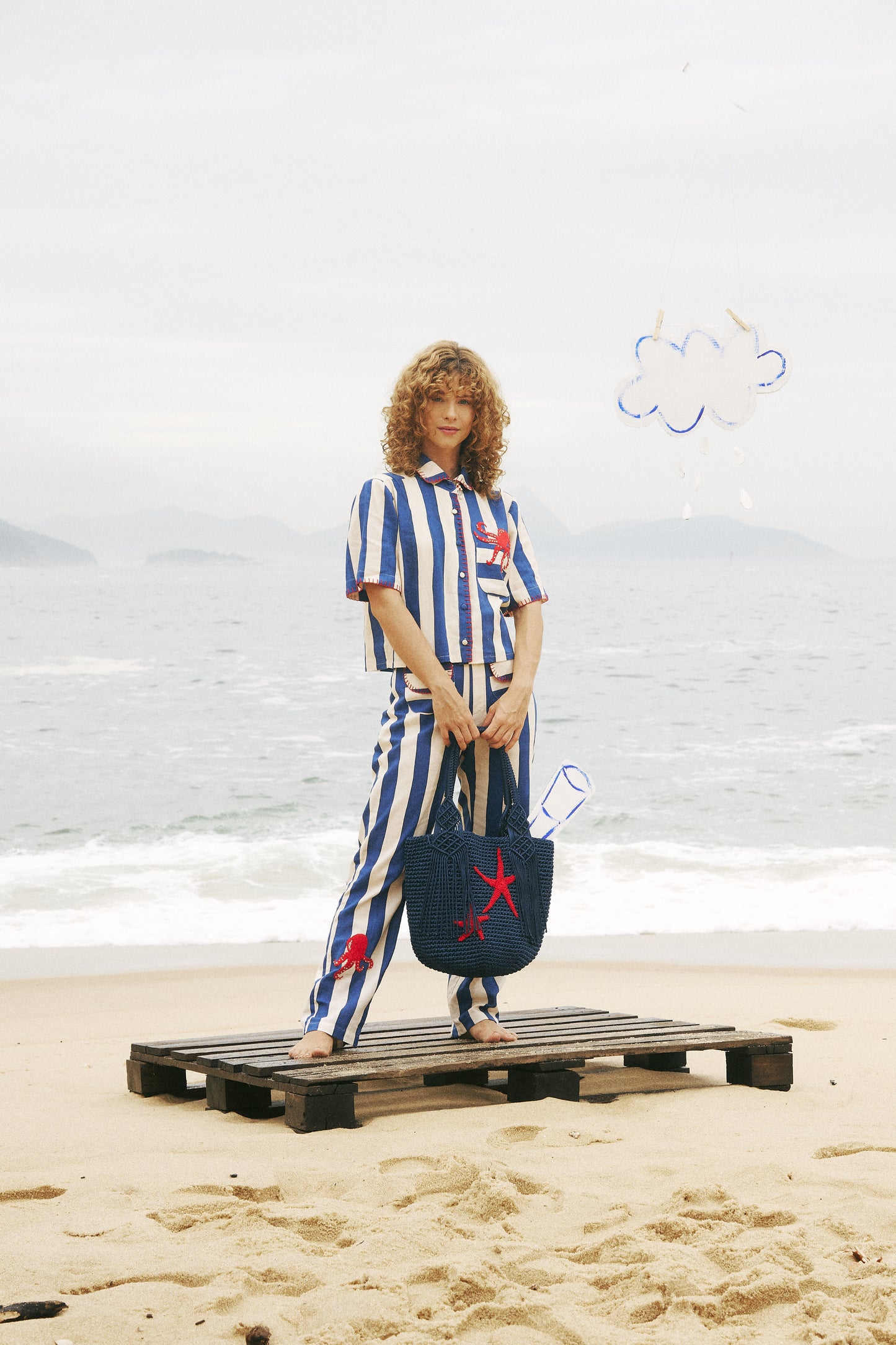 Bolsa Estrela do Mar - azul marinho